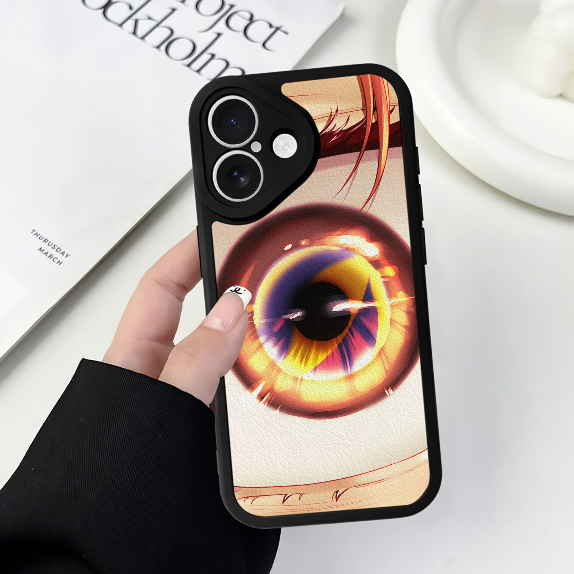 （画像用） ハイキュー!! Haikyu!! 【iPhone 16シリーズ対応】シリコンスマホケース（レザー調） 材質：シリコン